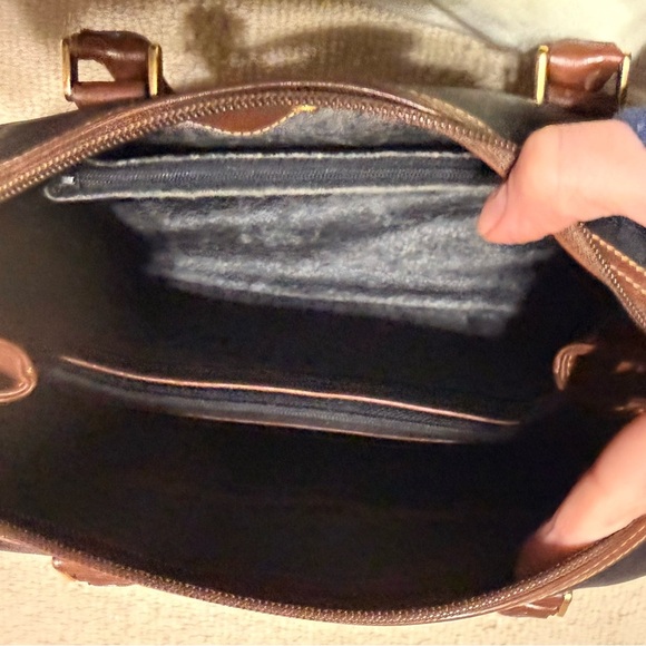 SOLD VERY RARE Vintage 70’s Gucci Navy GG Coated Canvas Boston Bag - Picture 13 of 15